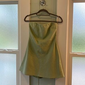 PacSun Sage Linen Mini Dresss